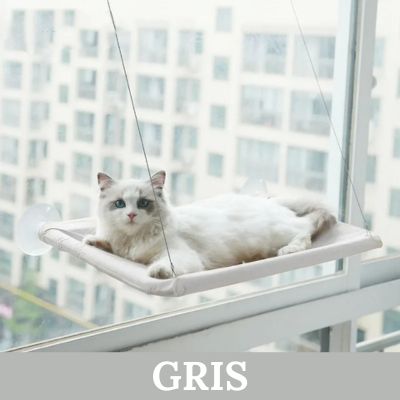 hamac pour chat gris