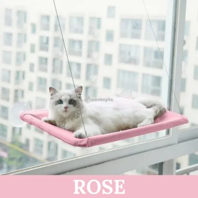 hamac pour chat rose